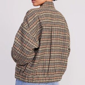 Old Navy Houndstooth Bomber Jacket
